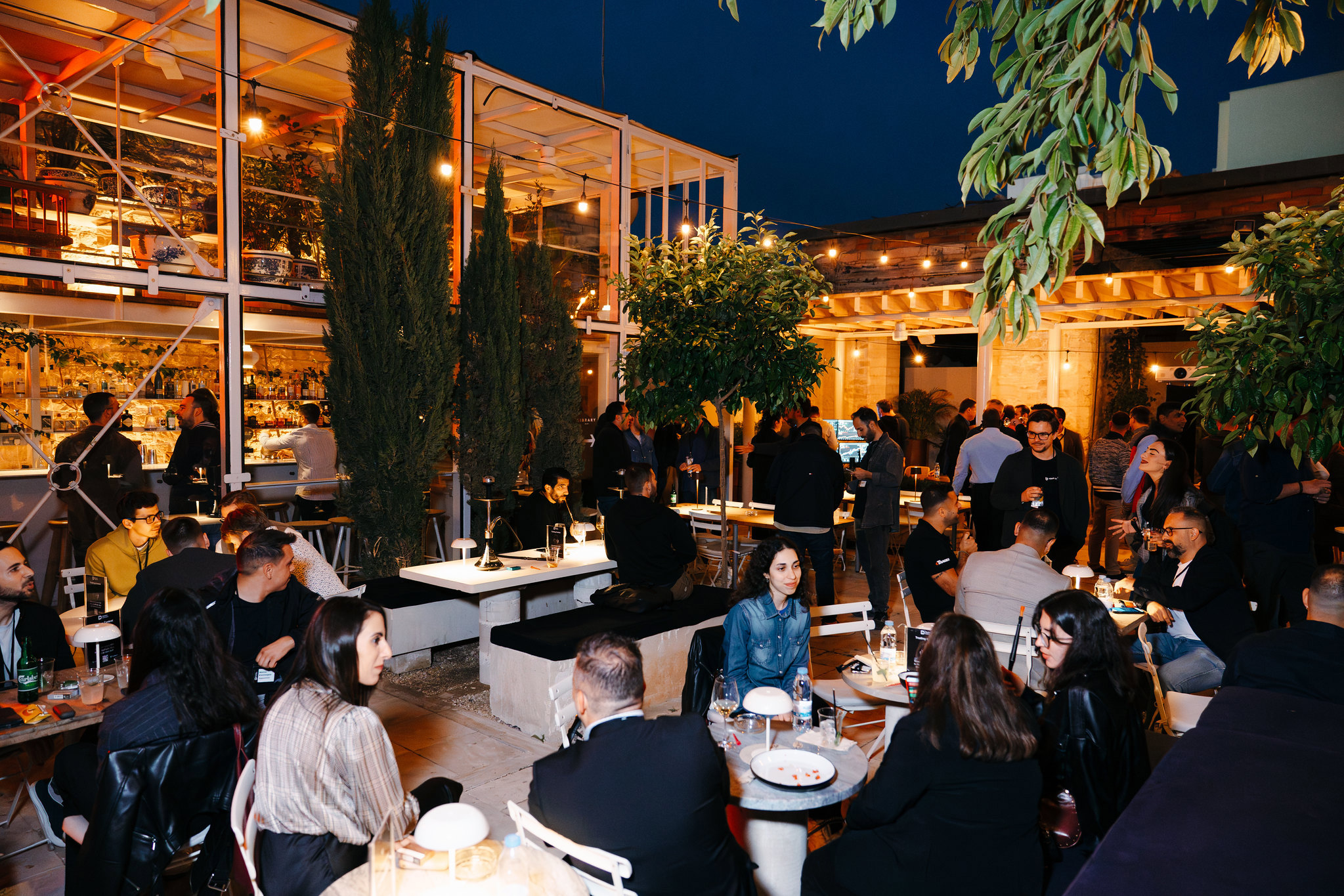 dealers connect courtyard guests library bar